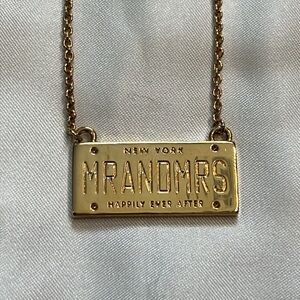 Kate Spade “Mr and Mrs” Necklace